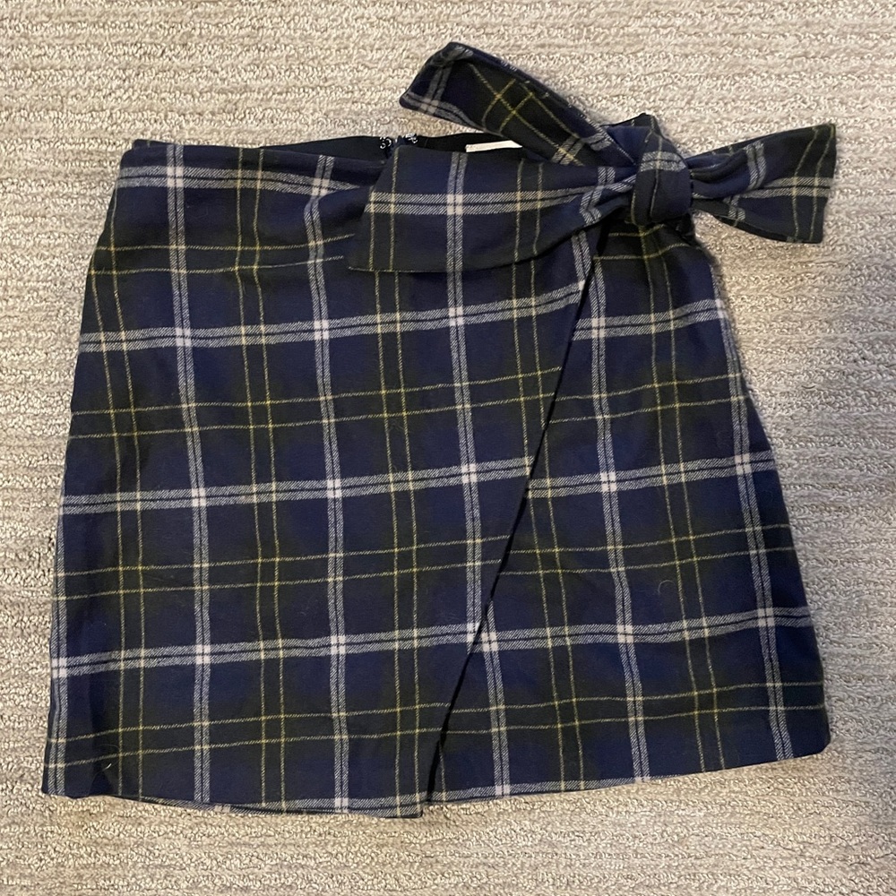 ARITZIA WILFRED DORINE WOOL TOE FAUX WRAP SKIRT